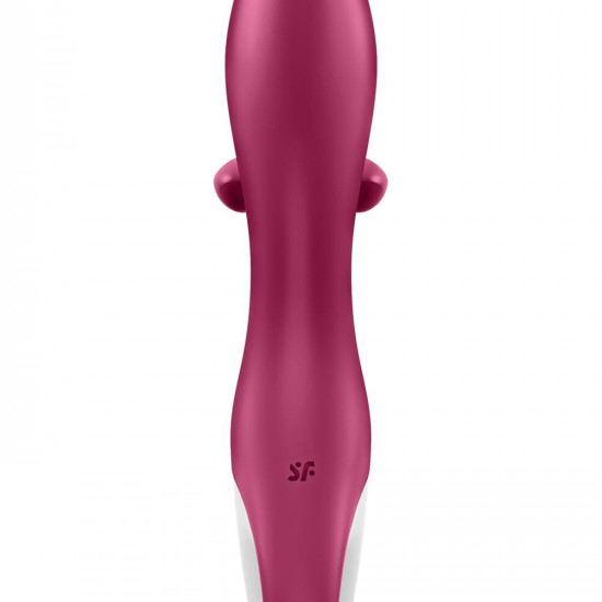 Вібратор-кролик із потрійним відростком Satisfyer Embrace me Berry, 2 мотори, діаметр 3,6 см Вібратор-кролик із потрійним відростком Satisfyer Embrace me Berry, 2 мотори, діаметр 3,6 см
