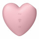 Вакуумний стимулятор-серце з вібрацією Satisfyer Cutie Heart Light Red Вакуумний стимулятор-серце з вібрацією Satisfyer Cutie Heart Light Red