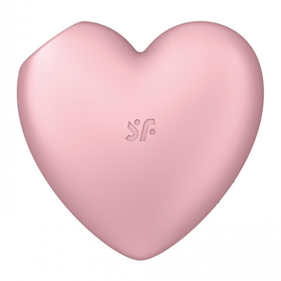 Вакуумний стимулятор-серце з вібрацією Satisfyer Cutie Heart Light Red Вакуумний стимулятор-серце з вібрацією Satisfyer Cutie Heart Light Red