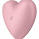 Вакуумний стимулятор-серце з вібрацією Satisfyer Cutie Heart Light Red Вакуумний стимулятор-серце з вібрацією Satisfyer Cutie Heart Light Red