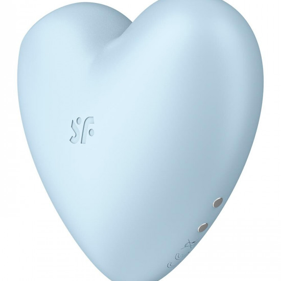 Вакуумний стимулятор-серце з вібрацією Satisfyer Cutie Heart Blue Вакуумний стимулятор-серце з вібрацією Satisfyer Cutie Heart Blue