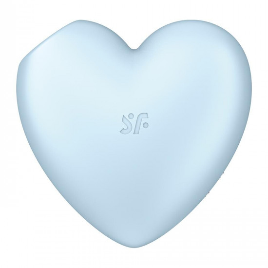 Вакуумний стимулятор-серце з вібрацією Satisfyer Cutie Heart Blue Вакуумний стимулятор-серце з вібрацією Satisfyer Cutie Heart Blue