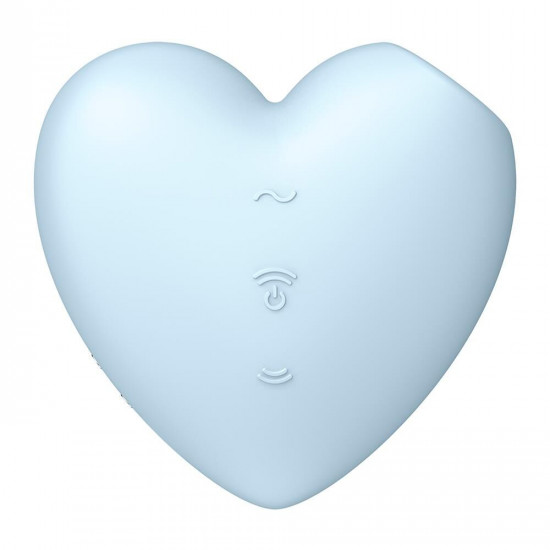 Вакуумний стимулятор-серце з вібрацією Satisfyer Cutie Heart Blue Вакуумний стимулятор-серце з вібрацією Satisfyer Cutie Heart Blue