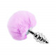 Металева анальна пробка Кролячий хвостик Alive Fluffy Twist Plug L Purple, діаметр 3,8 см Металева анальна пробка Кролячий хвостик Alive Fluffy Twist Plug L Purple, діаметр 3,8 см