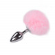 Металева анальна пробка Кролячий хвостик Alive Fluffy Plug M Pink, діаметр 3,4 см Металева анальна пробка Кролячий хвостик Alive Fluffy Plug M Pink, діаметр 3,4 см