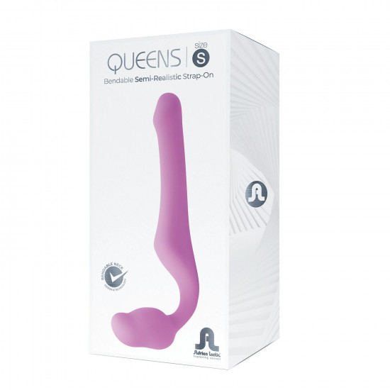 Безремінний страпон Adrien Lastic Queens S, регульований вигин, діаметр 3 см Безремінний страпон Adrien Lastic Queens S, регульований вигин, діаметр 3 см