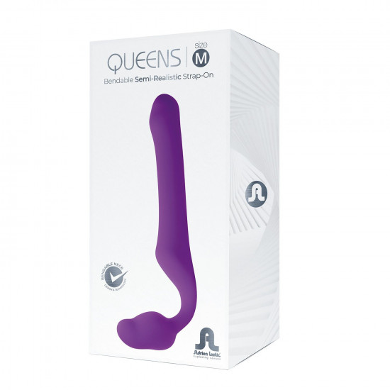 Безремінний страпон Adrien Lastic Queens M, регульований вигин, діаметр 3,4 см Безремінний страпон Adrien Lastic Queens M, регульований вигин, діаметр 3,4 см