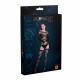 Комплект: боді та панчохи Moonlight Model 06 XS-L Black, довгі рукави, малюнок у вигляді ліфа, силуе Комплект: боді та панчохи Moonlight Model 06 XS-L Black, довгі рукави, малюнок у вигляді ліфа, силуе
