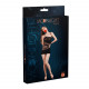 Мінісукня на одне плече Moonlight Model 12 XS-L Black, вертикальна бахрома Мінісукня на одне плече Moonlight Model 12 XS-L Black, вертикальна бахрома
