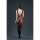 Бодистокинг с доступом Moonlight Model 14 XS-L Black, рисунок боди и чулок на подвязках