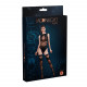 Комплект: боді та панчохи Moonlight Model 16 XS-L Black, імітація топу та трусиків Комплект: боді та панчохи Moonlight Model 16 XS-L Black, імітація топу та трусиків
