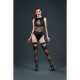 Комплект: боді та панчохи Moonlight Model 16 XS-L Black, імітація топу та трусиків Комплект: боді та панчохи Moonlight Model 16 XS-L Black, імітація топу та трусиків