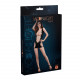 Відверта мінісукня Moonlight Model 18 XS-L Black, зі вставками із великої сітки Відверта мінісукня Moonlight Model 18 XS-L Black, зі вставками із великої сітки