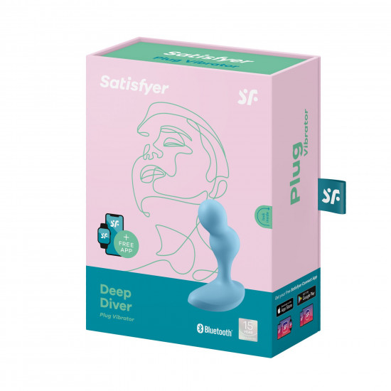 Смарт масажер простати Satisfyer Deep Diver Light Blue Смарт масажер простати Satisfyer Deep Diver Light Blue