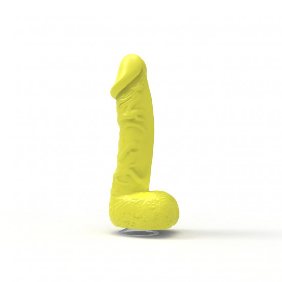 Крафтове мило-член із присоскою Pure Bliss MINI Yellow, натуральне Крафтове мило-член із присоскою Pure Bliss MINI Yellow, натуральне