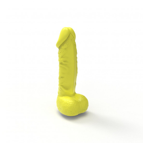 Крафтове мило-член із присоскою Pure Bliss MINI Yellow, натуральне Крафтове мило-член із присоскою Pure Bliss MINI Yellow, натуральне