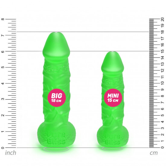 Крафтове мило-член із присоскою Pure Bliss MINI Green, натуральне Крафтове мило-член із присоскою Pure Bliss MINI Green, натуральне