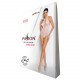 Бодістокінг з декольте Passion BS088 white, імітація корсетної шнурівки Бодістокінг з декольте Passion BS088 white, імітація корсетної шнурівки