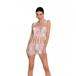 Бодістокінг мінісукня з метеликами Passion BS090 One Size white