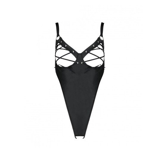 Боді з екошкіри CELINE BODY black S/M — Passion: з доступом, відкритий Боді з екошкіри CELINE BODY black S/M — Passion: з доступом, відкритий
