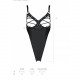 Боді з екошкіри CELINE BODY black S/M — Passion: з доступом, відкритий Боді з екошкіри CELINE BODY black S/M — Passion: з доступом, відкритий