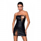 Мінісукня з екошкіри CELINE CHEMISE black S/M — Passion: шнурівка, трусики в комплекті Мінісукня з екошкіри CELINE CHEMISE black S/M — Passion: шнурівка, трусики в комплекті