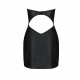 Мінісукня з екошкіри CELINE CHEMISE black XXL/XXXL — Passion: шнурівка, трусики в комплекті Мінісукня з екошкіри CELINE CHEMISE black XXL/XXXL — Passion: шнурівка, трусики в комплекті