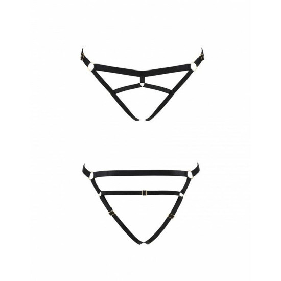 Трусики-стрінги зі стреп Kelis Thong black XXL/XXXL — Passion Exclusive Трусики-стрінги зі стреп Kelis Thong black XXL/XXXL — Passion Exclusive