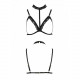 Бюстгальтер-стрепи з чокером Shelly Bra black XXL/XXXL — Passion Exclusive Бюстгальтер-стрепи з чокером Shelly Bra black XXL/XXXL — Passion Exclusive