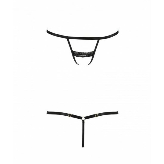 Трусики стрепи Shelly Thong black XXL/XXXL — Passion Exclusive Трусики стрепи Shelly Thong black XXL/XXXL — Passion Exclusive