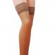 Панчохи ST003 3/4 beige — Passion: класичні, на ажурній силіконовій резинці Панчохи ST003 3/4 beige — Passion: класичні, на ажурній силіконовій резинці
