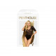 Боді Penthouse All The Way S/L Black, відкрита спинка, рукави, низ у вигляді високих трусиків танга Боді Penthouse All The Way S/L Black, відкрита спинка, рукави, низ у вигляді високих трусиків танга