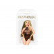 Боді Penthouse Blooming Era XL Black, імітація гіпюрового страплесу, відкриті плечі Боді Penthouse Blooming Era XL Black, імітація гіпюрового страплесу, відкриті плечі