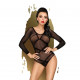 Боді Penthouse High On Love S/L Black, глибокий виріз на спині, імітація стреп Боді Penthouse High On Love S/L Black, глибокий виріз на спині, імітація стреп