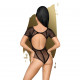 Боді Penthouse Be Nine XL Black, виріз на спинці, імітація стреп у вигляді геометричного малюнка Боді Penthouse Be Nine XL Black, виріз на спинці, імітація стреп у вигляді геометричного малюнка