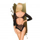 Боді Penthouse Under My Spell XL Black, довгі рукави, малюнок перевернута лілія, глибокий виріз Боді Penthouse Under My Spell XL Black, довгі рукави, малюнок перевернута лілія, глибокий виріз