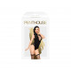 Боді Penthouse Hotter Than Hell S/L Black, непрозоре, вирізи, декольте, імітація шнурівки, панчохи Боді Penthouse Hotter Than Hell S/L Black, непрозоре, вирізи, декольте, імітація шнурівки, панчохи