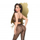 Комплект Penthouse Work It Out XL Black, короткий топ та колготки, ажурне плетіння Комплект Penthouse Work It Out XL Black, короткий топ та колготки, ажурне плетіння