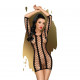 Мінісукня Penthouse Bedtime Surprise XL Black, велика сітка, рукави, вертикальні вставки Мінісукня Penthouse Bedtime Surprise XL Black, велика сітка, рукави, вертикальні вставки