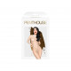 Боді Penthouse Scandalous XL White, велика сітка, високий комір, довгі рукави Боді Penthouse Scandalous XL White, велика сітка, високий комір, довгі рукави