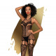 Бодістокінг Penthouse Fancy Me S/L Black, відкритий доступ, фантазійний малюнок, імітація панчіх Бодістокінг Penthouse Fancy Me S/L Black, відкритий доступ, фантазійний малюнок, імітація панчіх