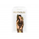 Бодістокінг Penthouse Magical Mistress XL Black, відкритий доступ, квітковий декор, імітація панчіх Бодістокінг Penthouse Magical Mistress XL Black, відкритий доступ, квітковий декор, імітація панчіх