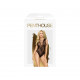 Боді Penthouse Runway Queen XL Black, виріз на спині, плетіння в зоні декольте та на спинці Боді Penthouse Runway Queen XL Black, виріз на спині, плетіння в зоні декольте та на спинці