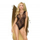 Боді Penthouse Runway Queen S/L Black, виріз на спині, плетіння в зоні декольте та на спинці Боді Penthouse Runway Queen S/L Black, виріз на спині, плетіння в зоні декольте та на спинці
