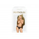 Трусики-бразиліана Penthouse Mermaid Fantasy L/XL Black, мереживо, низька посадка, ремінці, бантики Трусики-бразиліана Penthouse Mermaid Fantasy L/XL Black, мереживо, низька посадка, ремінці, бантики