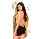 Мінісукня Penthouse Heart Rob L/XL Black, хомут, глибоке декольте, мініатюрні стрінги Мінісукня Penthouse Heart Rob L/XL Black, хомут, глибоке декольте, мініатюрні стрінги