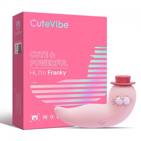 Вакуумний вібратор CuteVibe Franky Pink Вакуумний вібратор CuteVibe Franky Pink