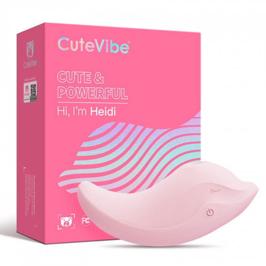 Вібратор та вакуумний стимулятор CuteVibe Heidi Pink Вібратор та вакуумний стимулятор CuteVibe Heidi Pink