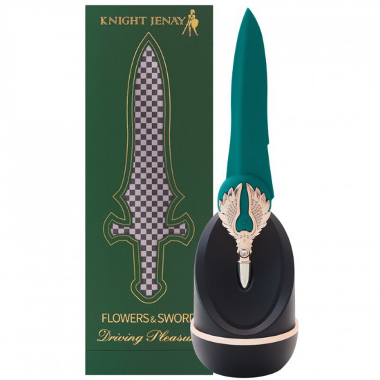 Вишуканий вібратор Knight Jenay FLOWERS & SWORD, маска, стрічка та лубрикант у комплекті Вишуканий вібратор Knight Jenay FLOWERS & SWORD, маска, стрічка та лубрикант у комплекті