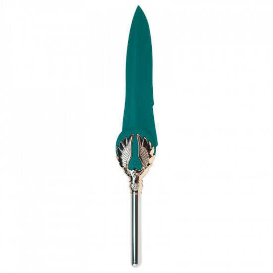 Изысканный вибратор Knight Jenay FLOWERS & SWORD, маска, лента и лубрикант в комплекте